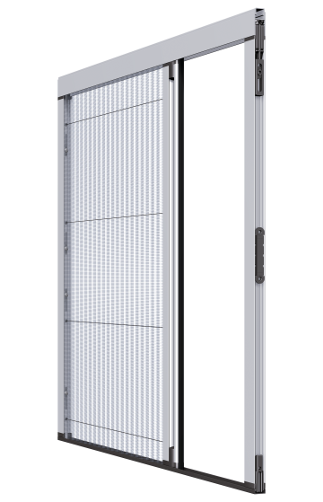 Insektenschutz, Plissee, Schiebetüre Abb. Schnitt 