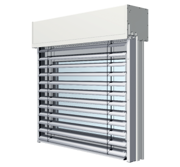 Abb. Schnitt Aufsetz Aussenjalousien AU RA