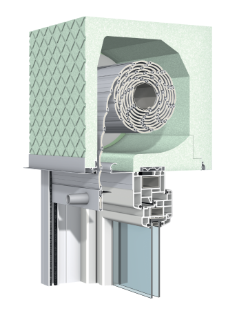 Abb. Schnitt Rolladen Revision außen