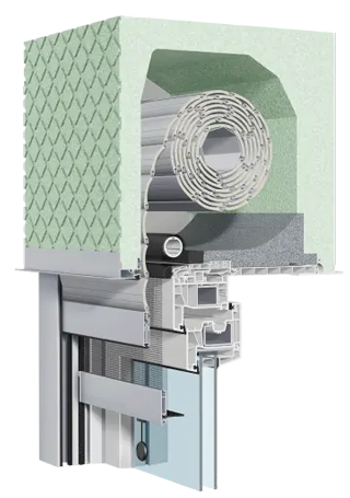  Rollladensysteme Revision innen Abb. Schnitt
