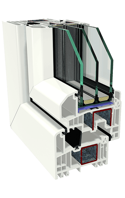 Abb. Schnittbild Thermo S-Exklusiv-Fenster