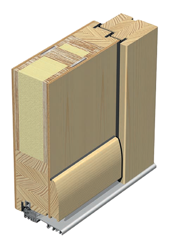 Haustüren aus Holz als Schnittbild