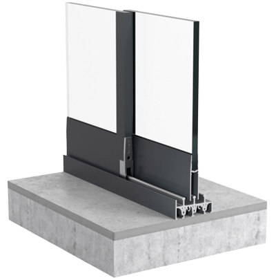 Abb. Schnittbild SF22 Ganzglas-System