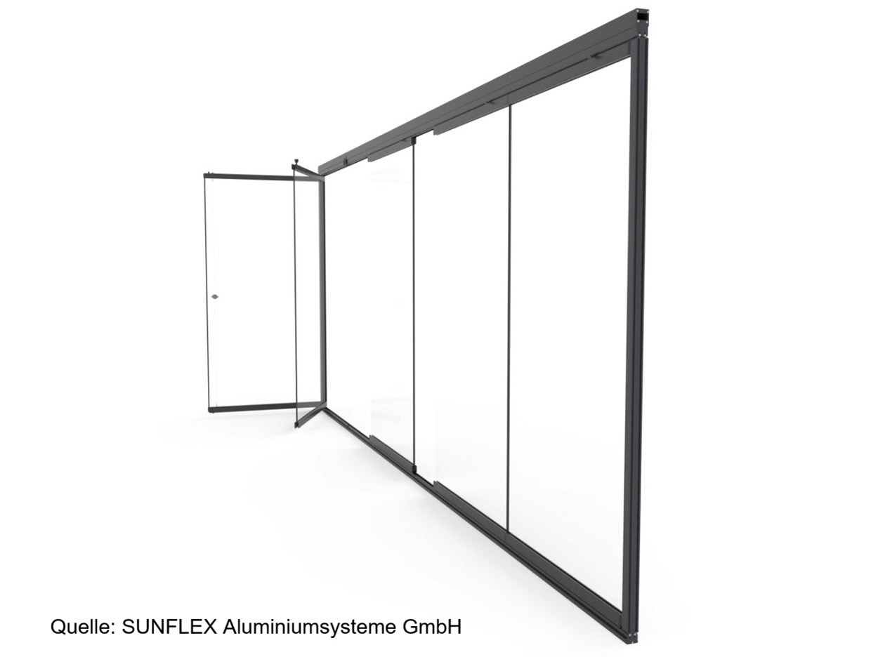 Videobild-Schiebe-Dreh-Systeme Quelle: SUNFLEX Aluminiumsysteme GmbH