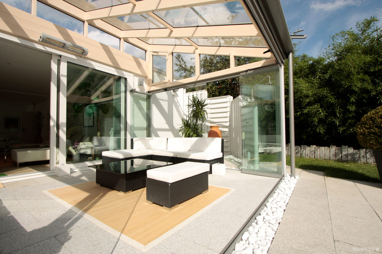 Abb. Impression Anlagensysteme Schiebe-Dreh-System Wintergarten