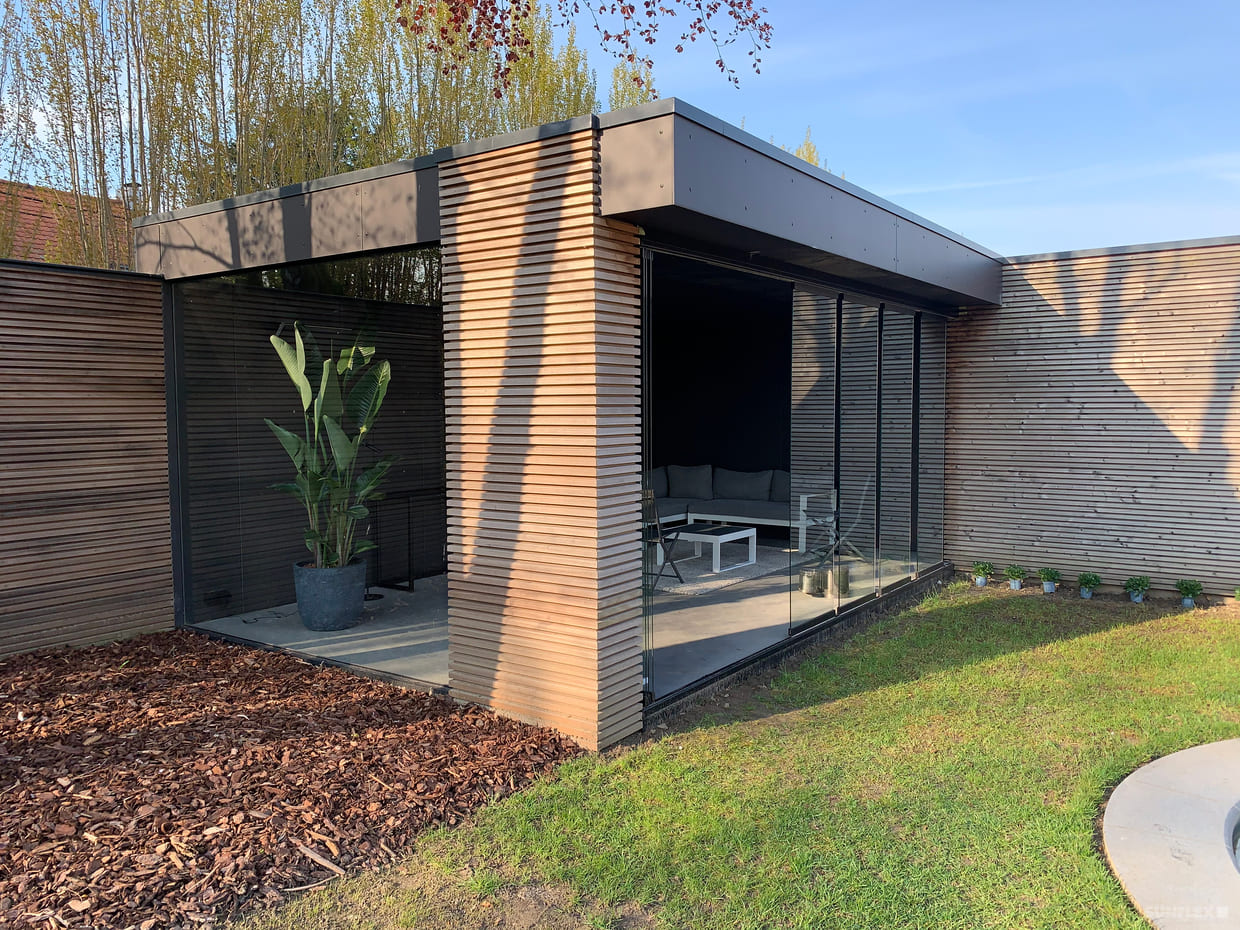 Abb. Anlagensysteme Schiebe-Wand-System Wintergarten