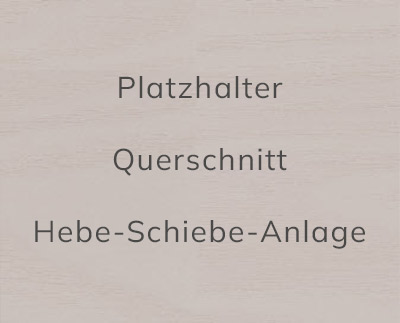 Hebe-Schiebe-Anlagen aus Kunststoff im Querschnitt