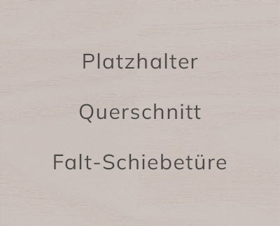 Abb. Querschnitt von Falt-Schiebetüren aus Kunststoff